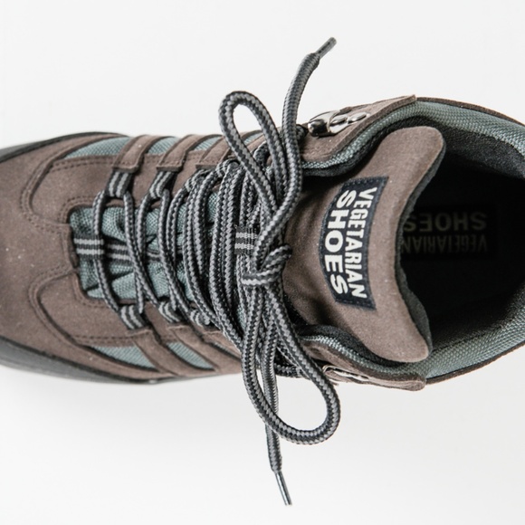 Vegetarian Shoes, Approach Mid Hiking Boots, EU 43, Brown and Light Blue - Picture 6 of 7